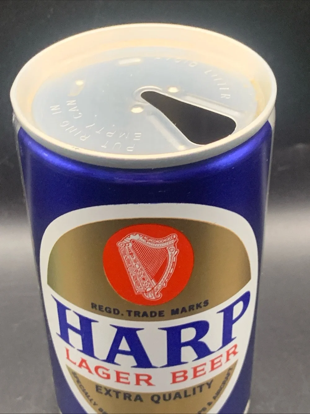 Vintage Beer Can Harp Lager Beer Extra Quality Empty Steel Can England